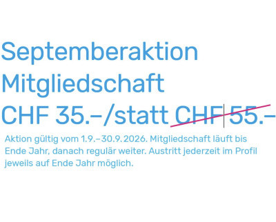 Mitgliedschaft Septemberaktion